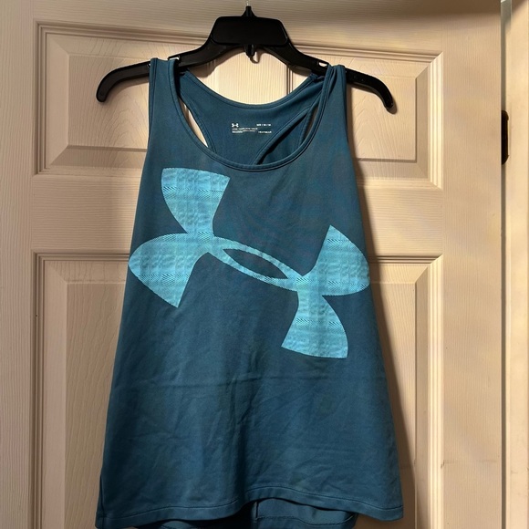 🔥3 for $25🔥 EUC- UNDER ARMOUR HEAT GEAR LOOSE FIT ATHLETIC TANK TOP SZ M - Picture 1 of 4